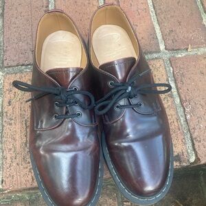 Solovair Burgundy Leather Derby Shoes